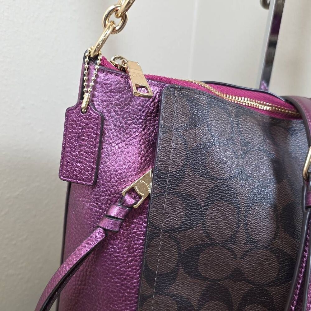 Coach Marlon Hobo in Signature Canvas and Wallet - Picture 4 of 16